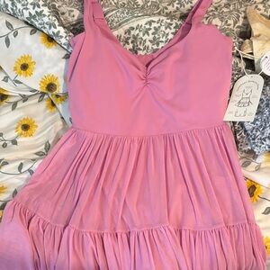 Blogilates Sweetheart Ballerina Shorts Dress Medium